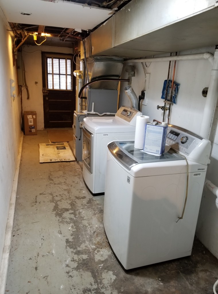 Laundry and mechanical room